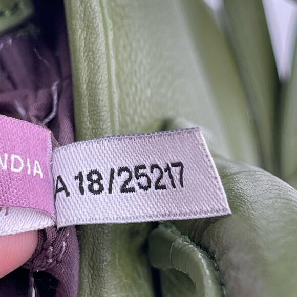 KOOBA Laos Lime Leather small Satchel Purse Handbag Crossbody - Picture 9 of 11